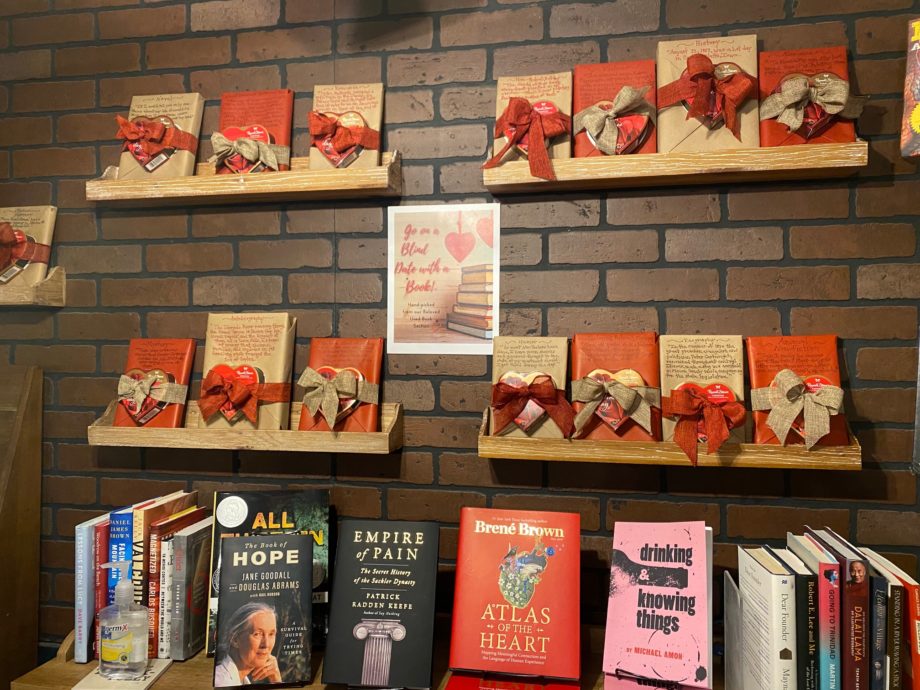 blind date with a book display